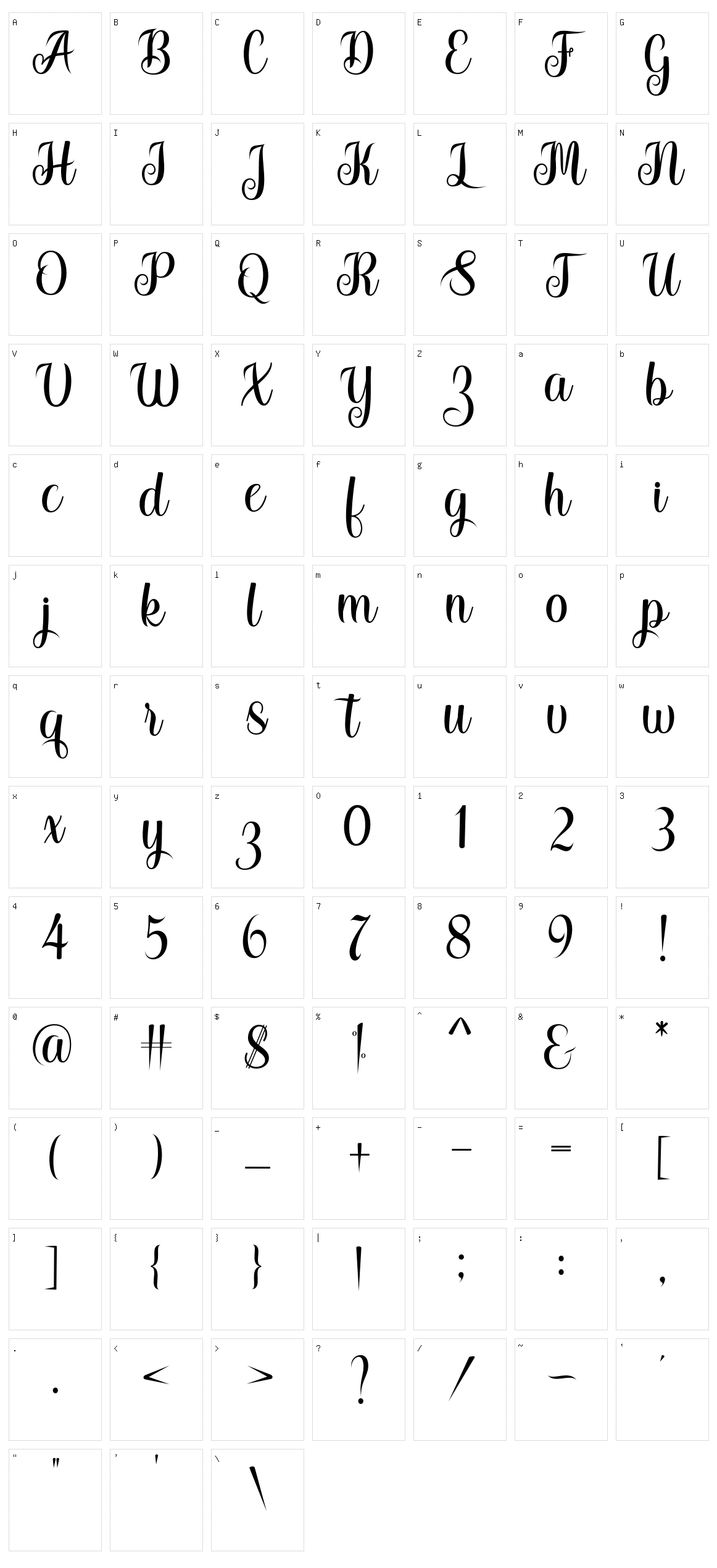 Stayland Character Set