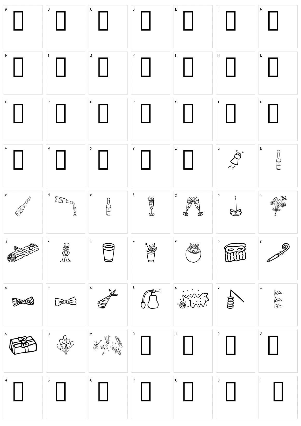 Feast Day Character Set