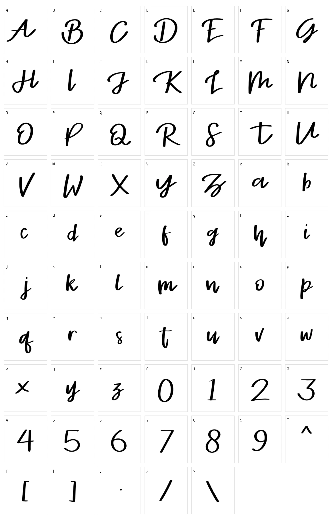 Stayrlight Character Set