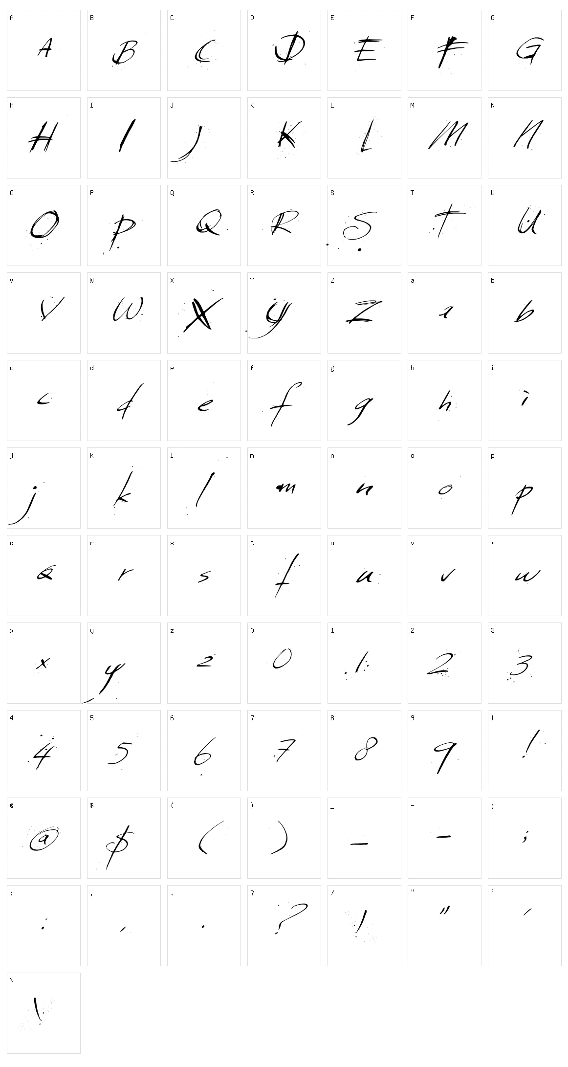 Sunday & Monday Character Set