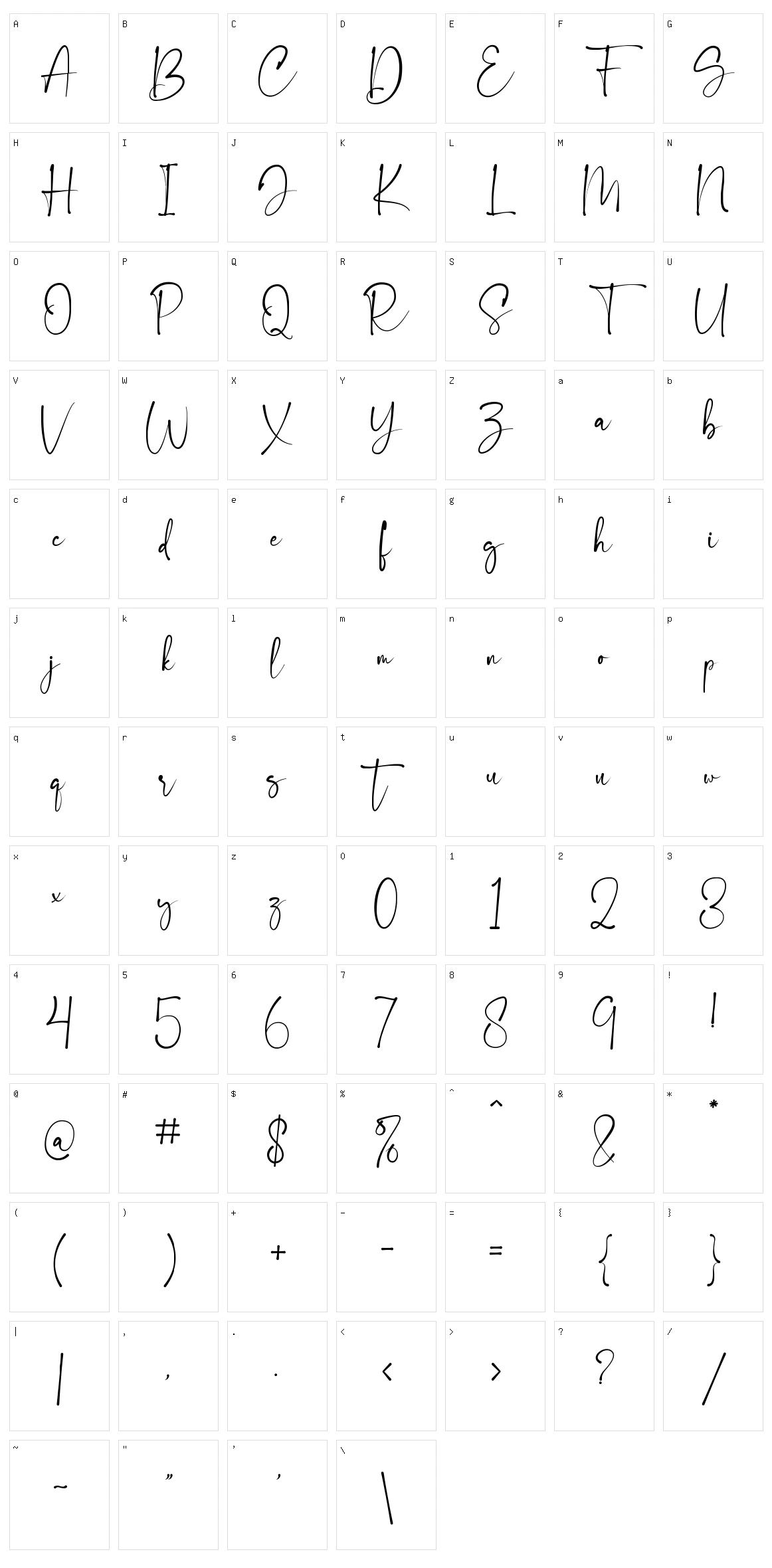 Surreally Character Set