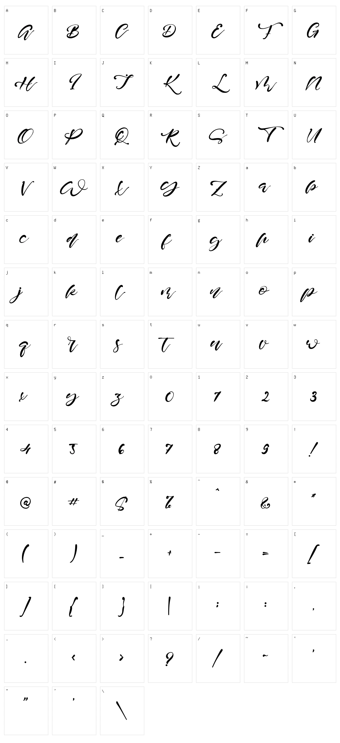 Sweet Rusty Character Set
