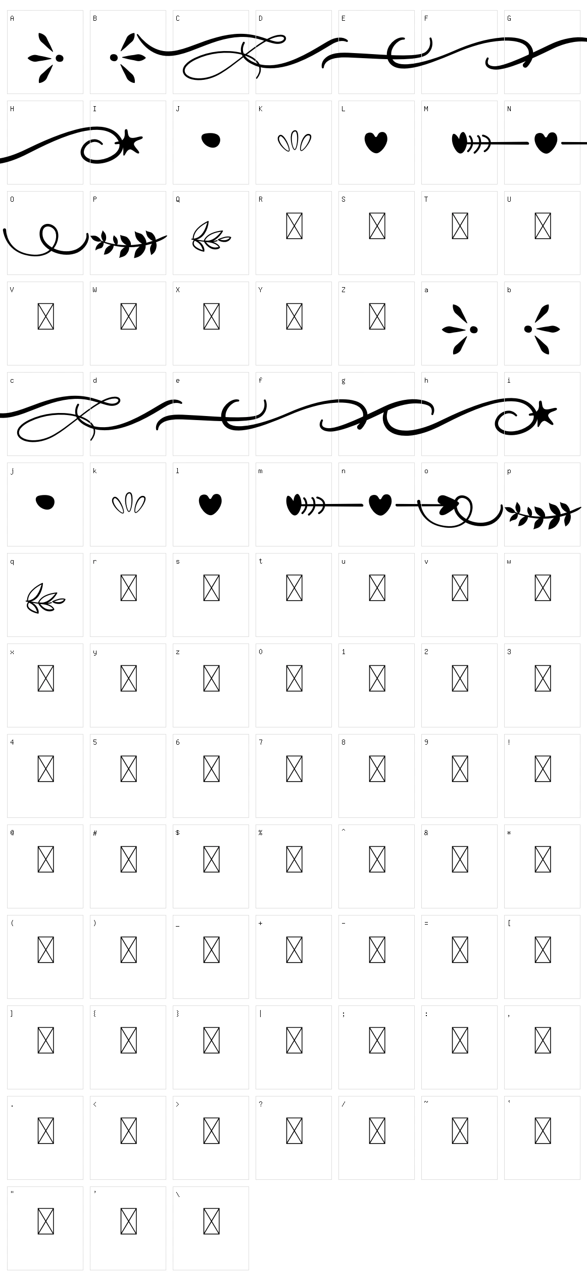 Sweety Beach Character Set