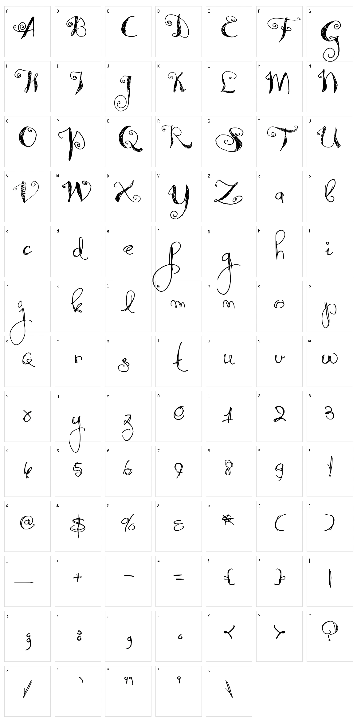 Syphon Spritz Character Set