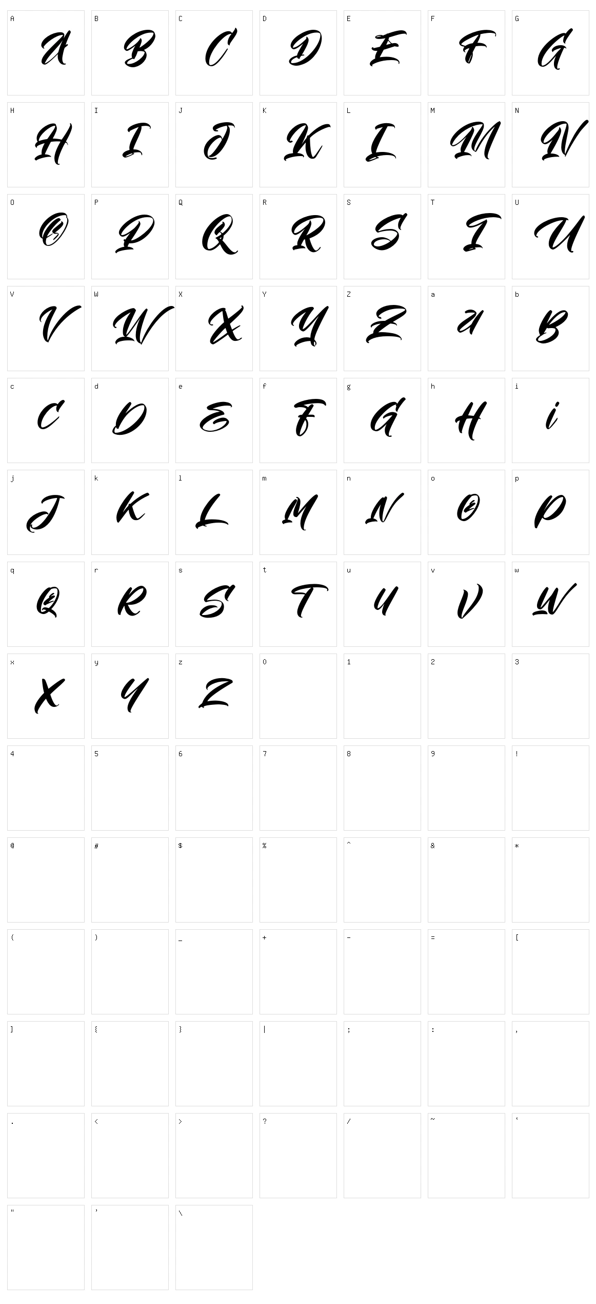 The Brave Character Set