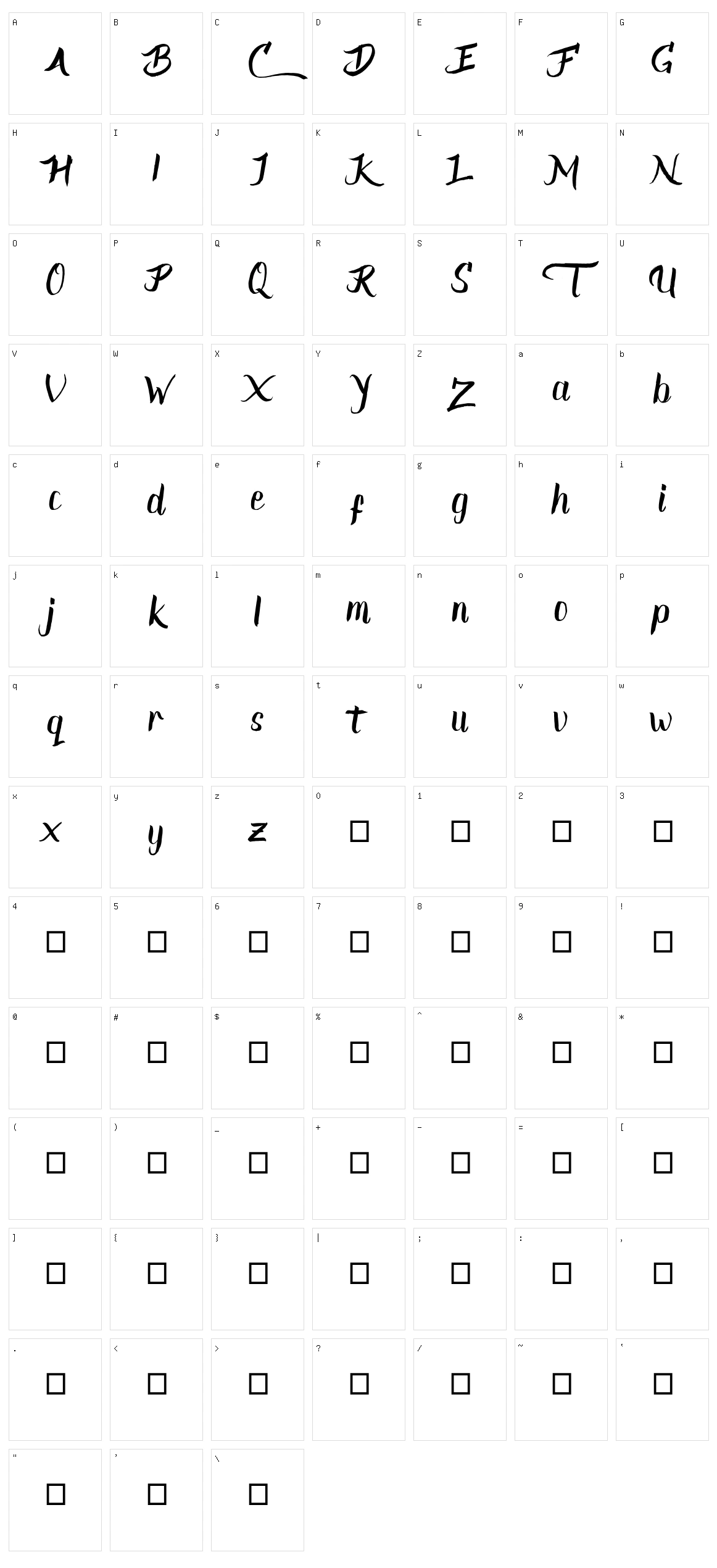 The Creative Character Set