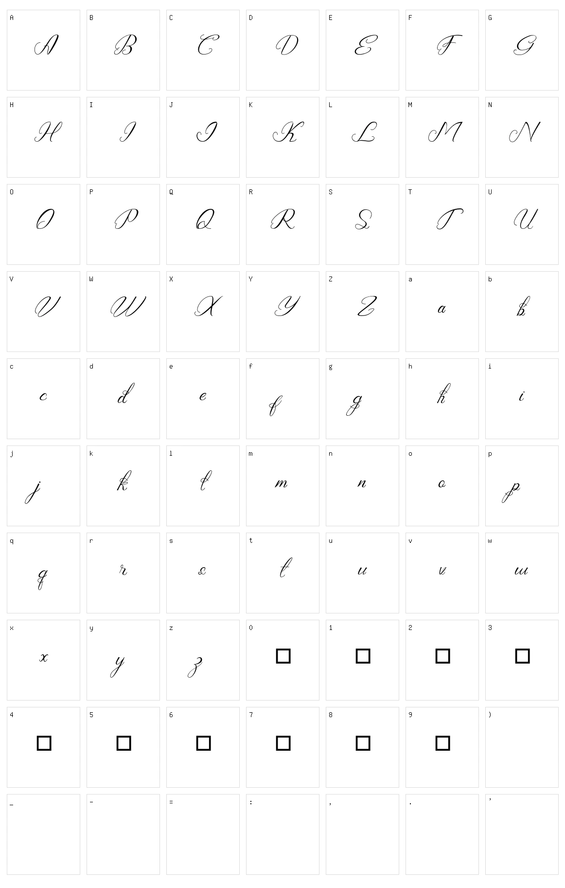 The Khallid Character Set