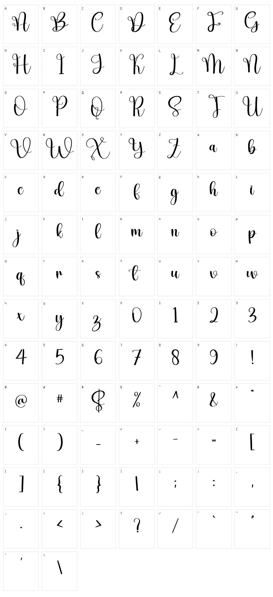Thinking Character Set
