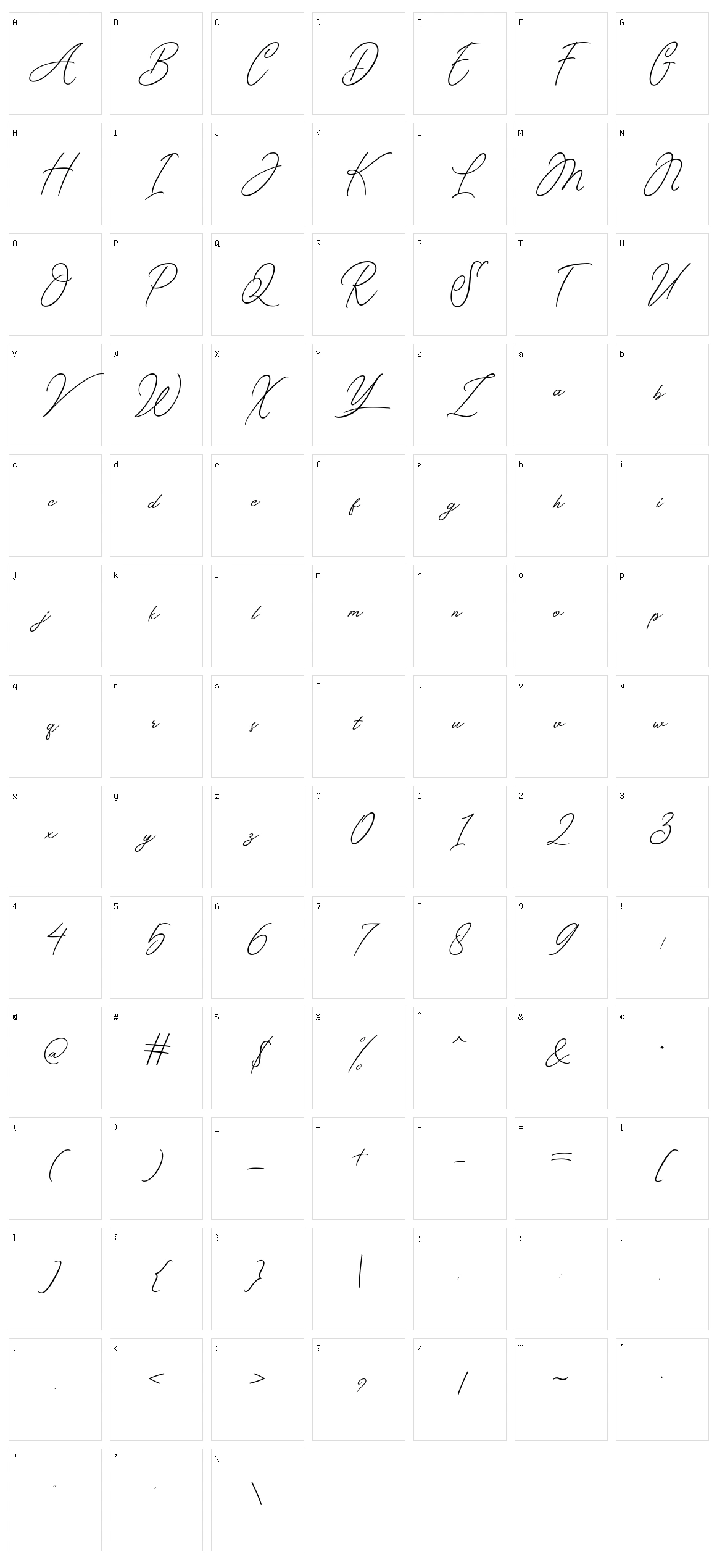Venettica Character Set