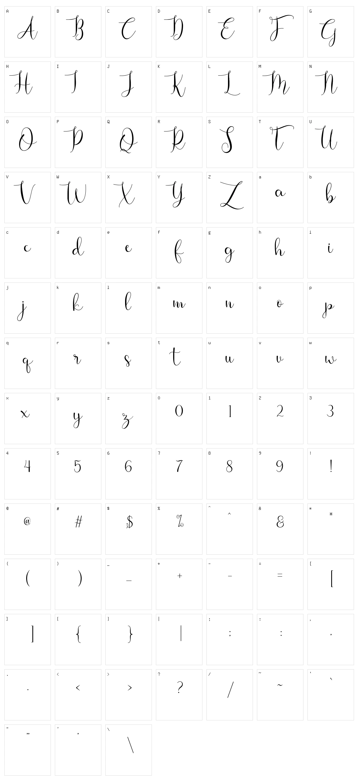 Viona Character Set