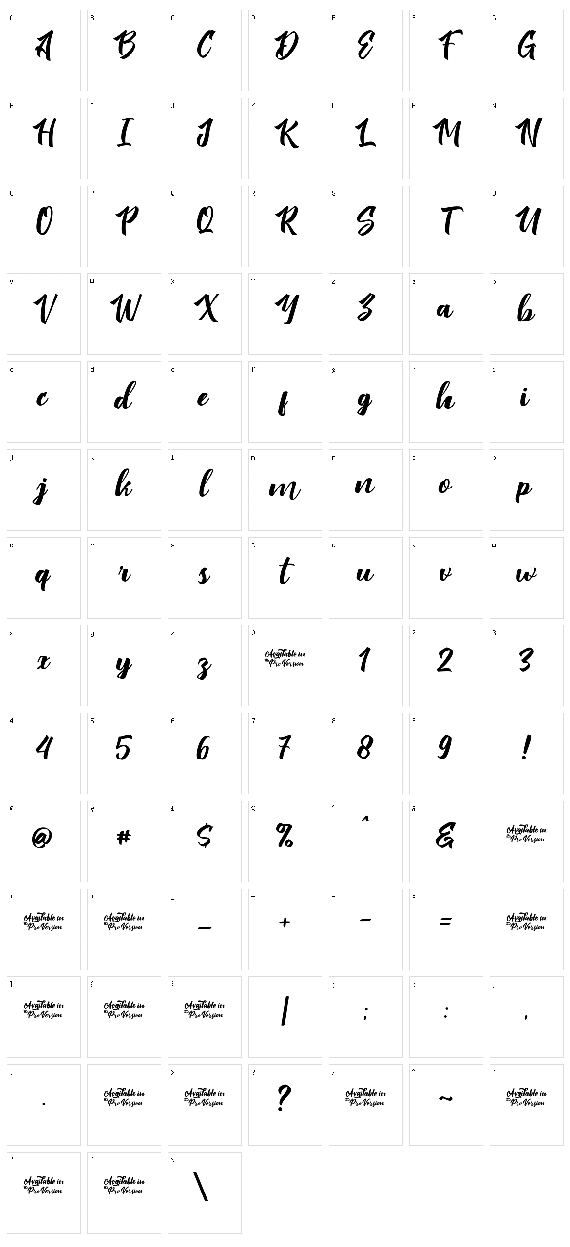 Virale Character Set