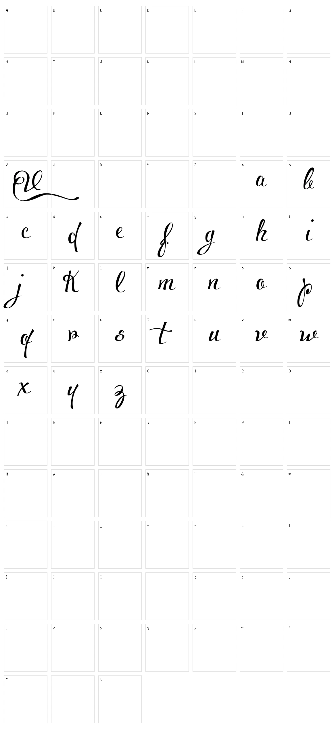 Voluptate Character Set