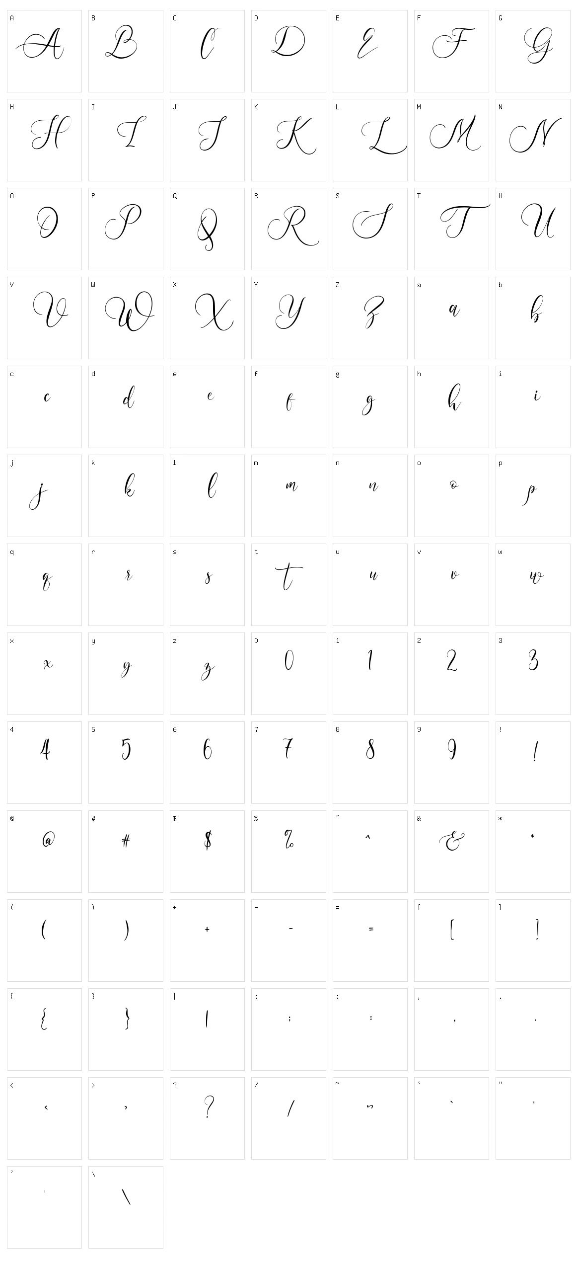 Wellstone Character Set