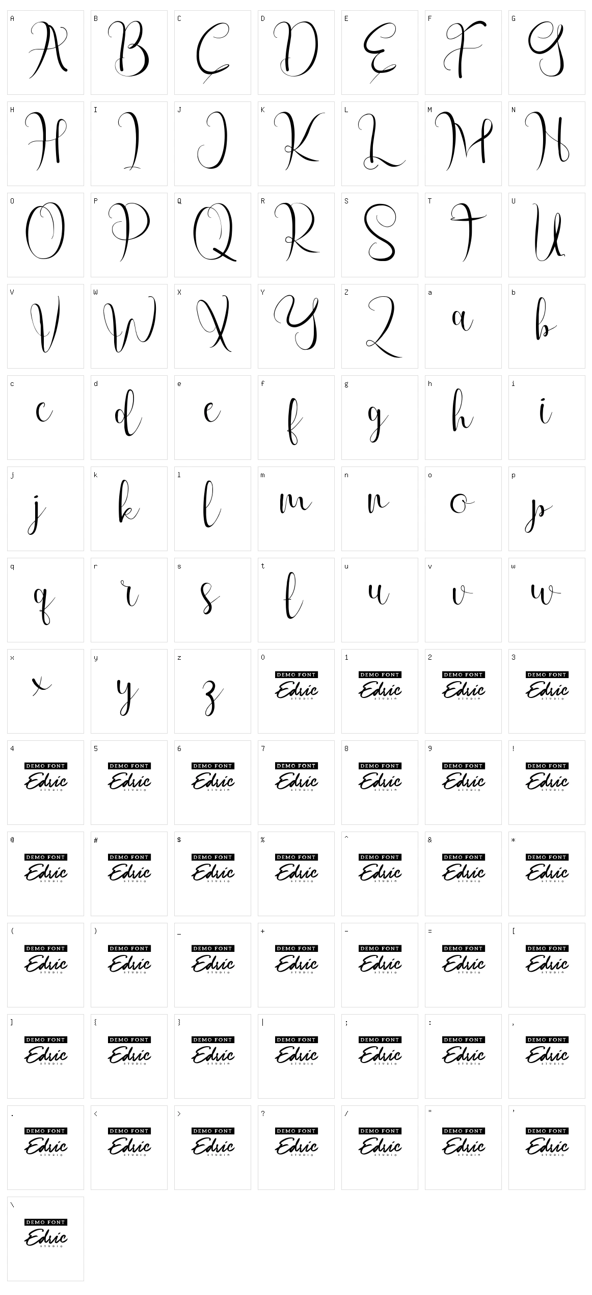 West Houston Character Set