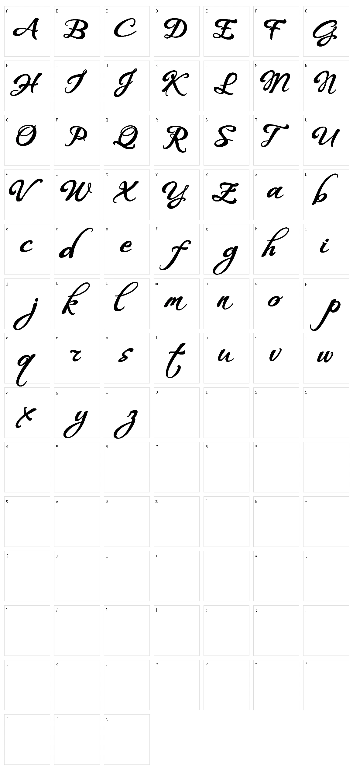 Whispers Calligraphy Essential Character Set