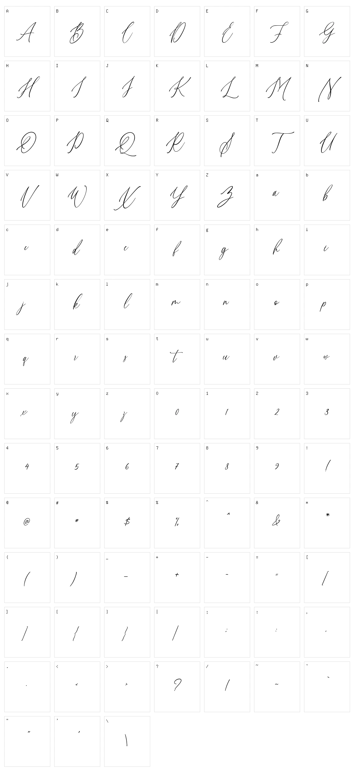 Willion Character Set