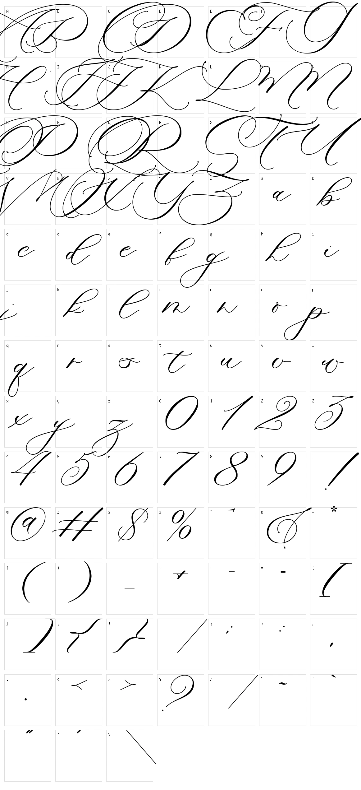 Willis Character Set