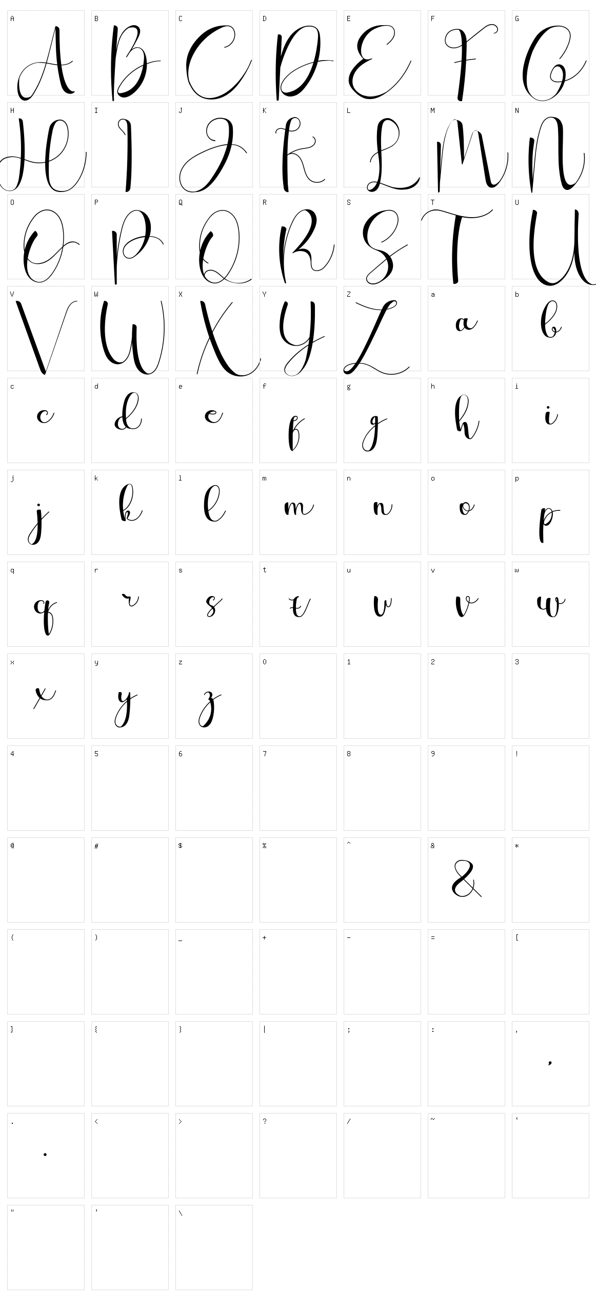 Wina Aprilina Character Set