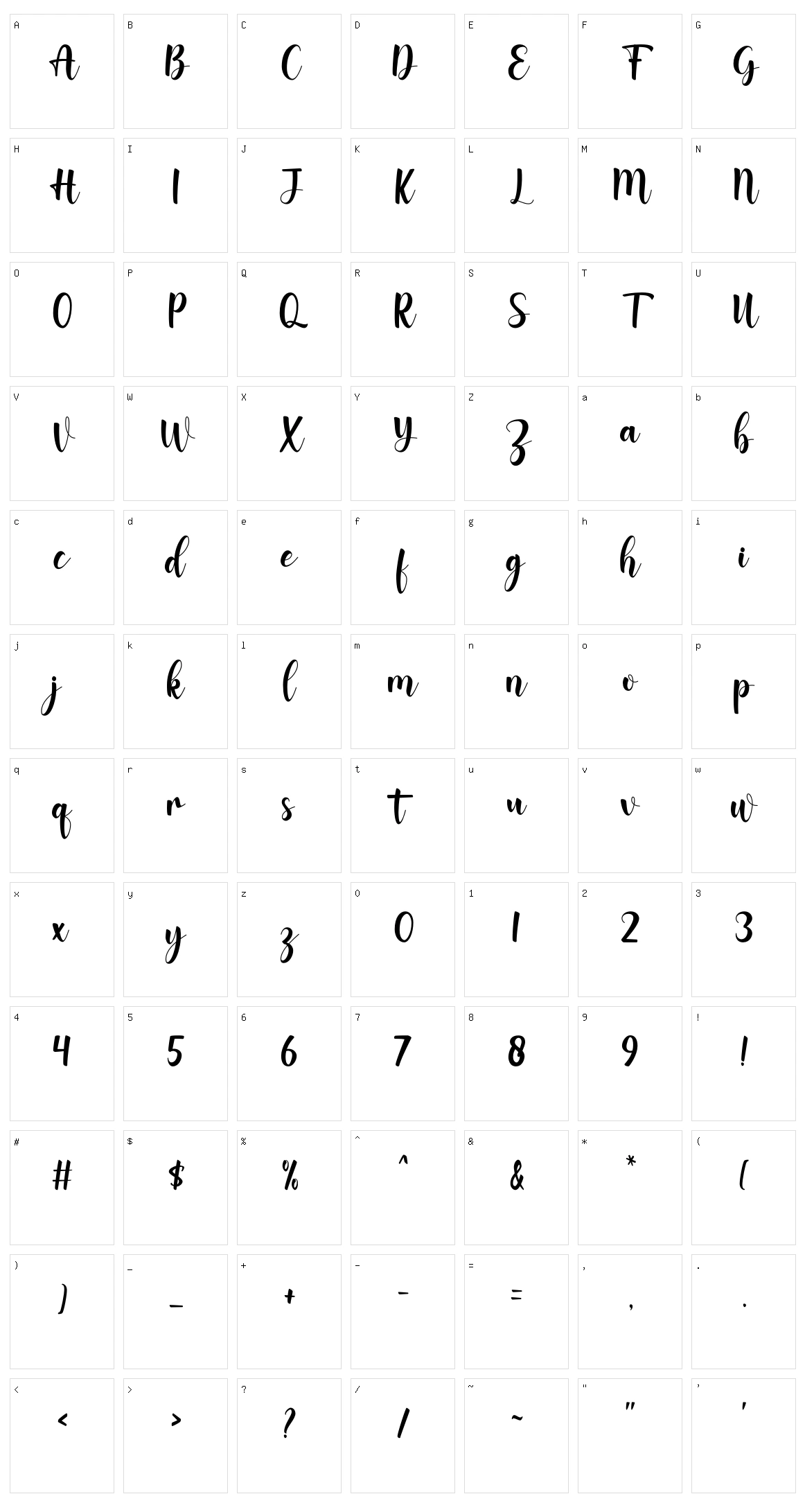 Wishyou Character Set