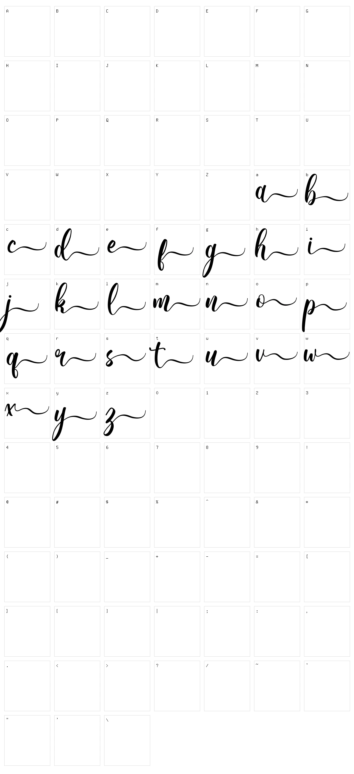 Wonderblend Character Set