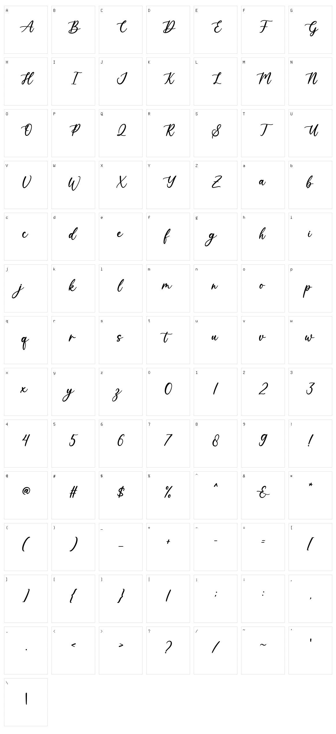 Wonderful Character Set