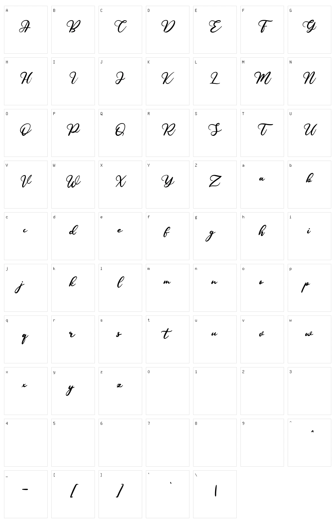 Younglines Character Set