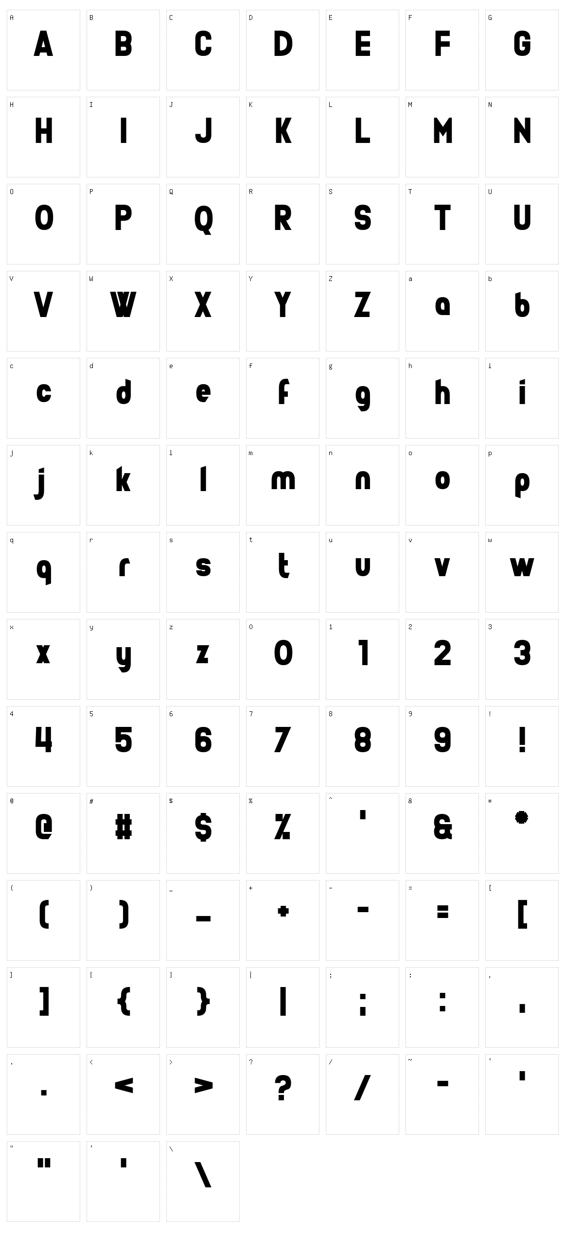 22 September Character Set