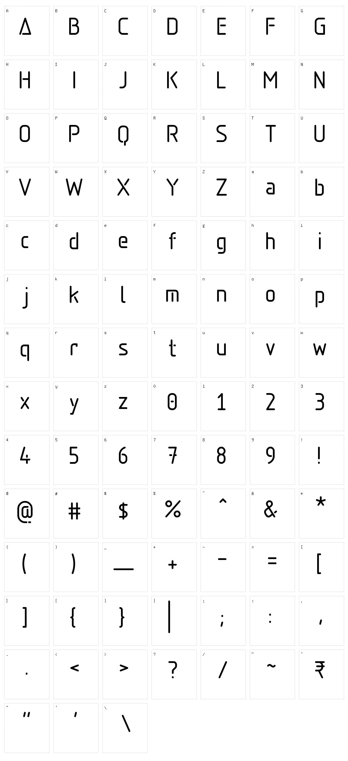 Aadhunik Character Set