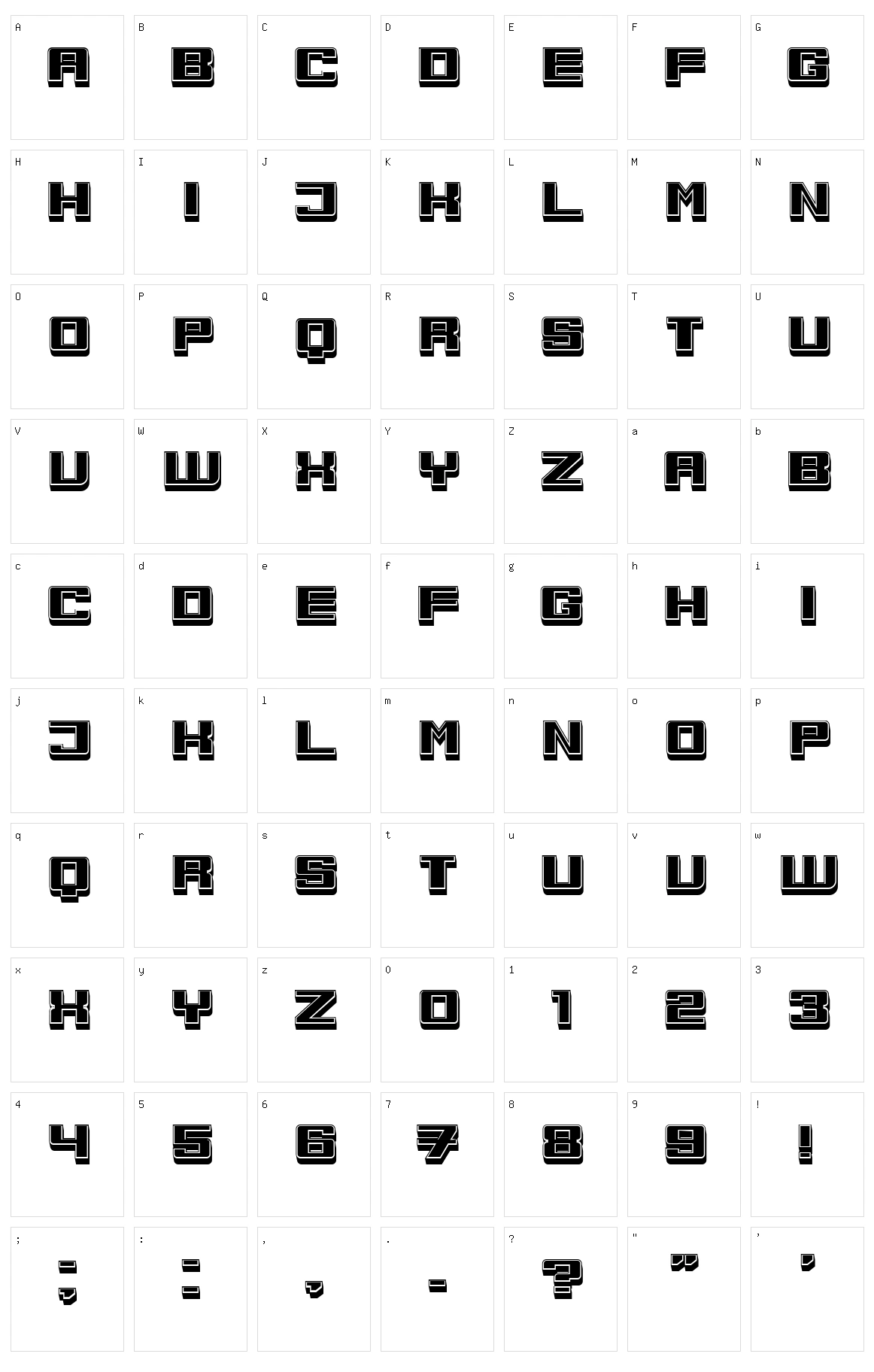 Amberg Character Set