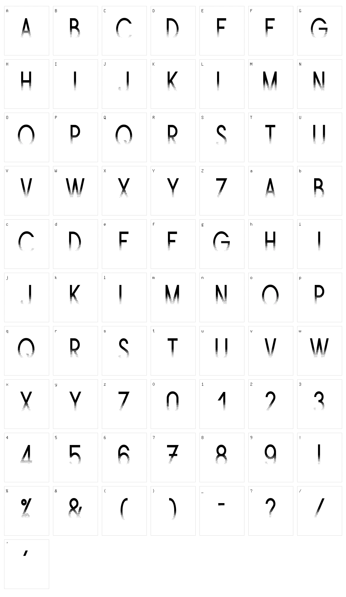 Ams Trame Character Set