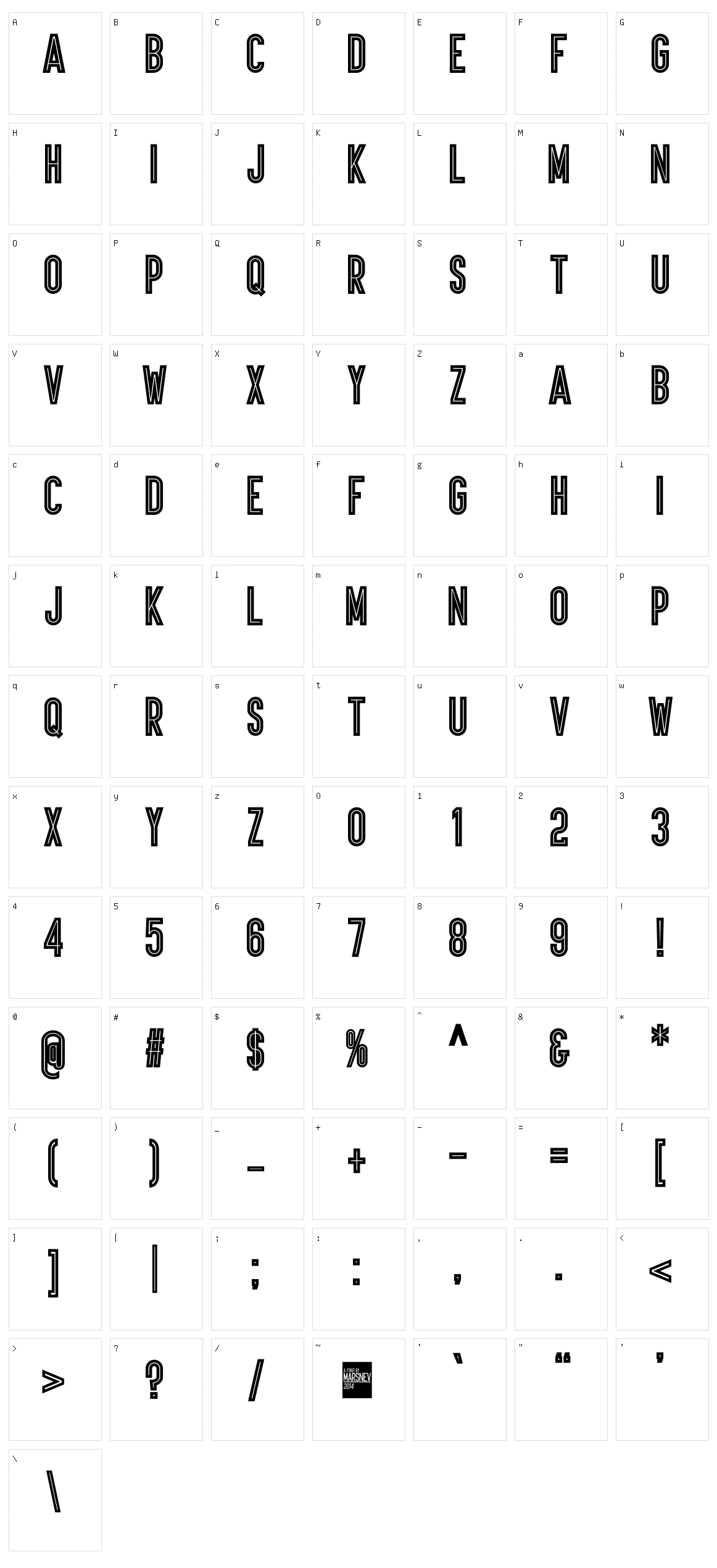 Ariq Character Set