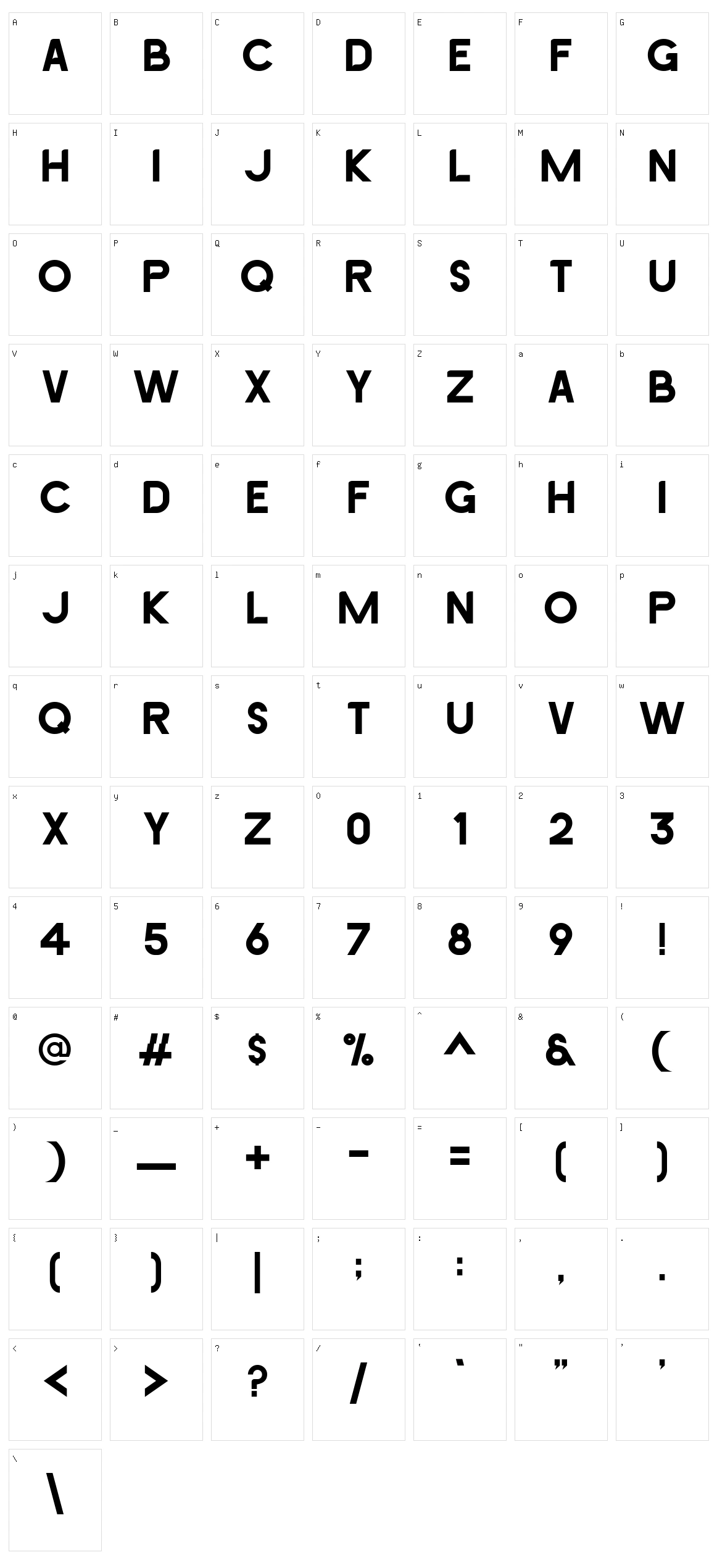 Avicenna Character Set