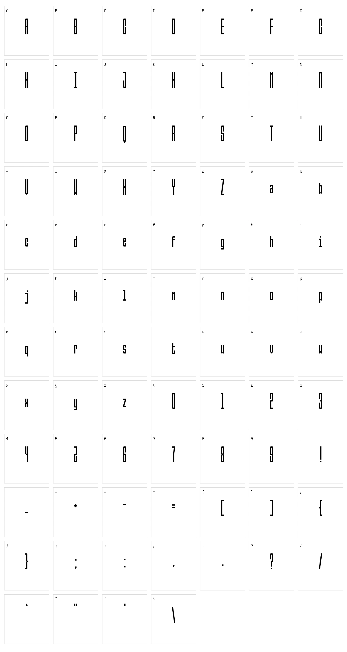 Ballbase Character Set