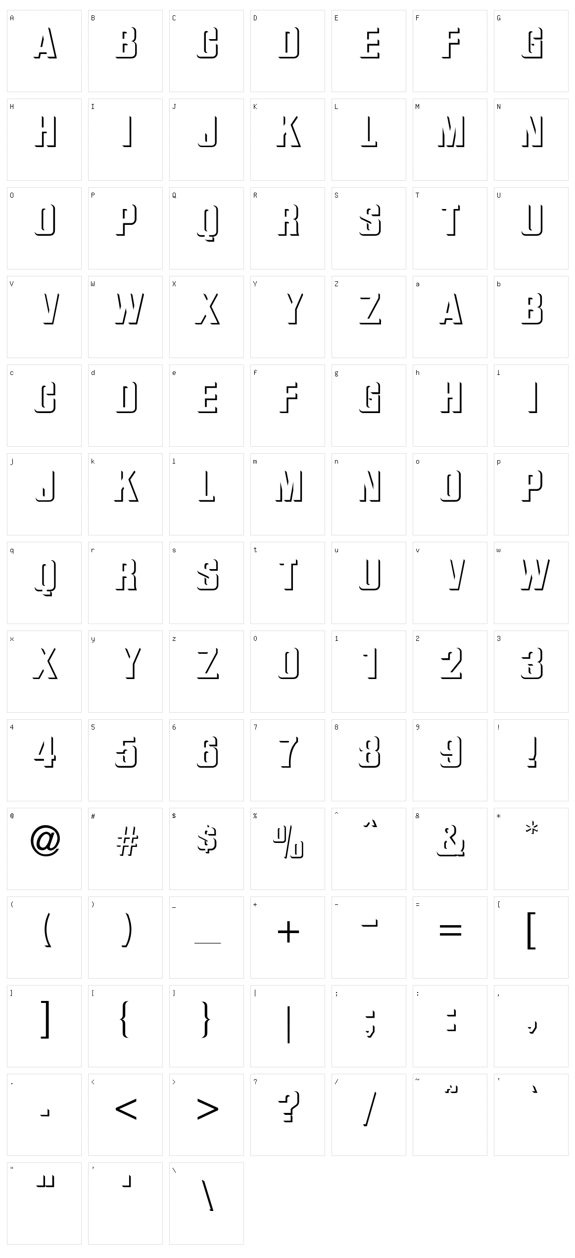 Bas Relief Character Set