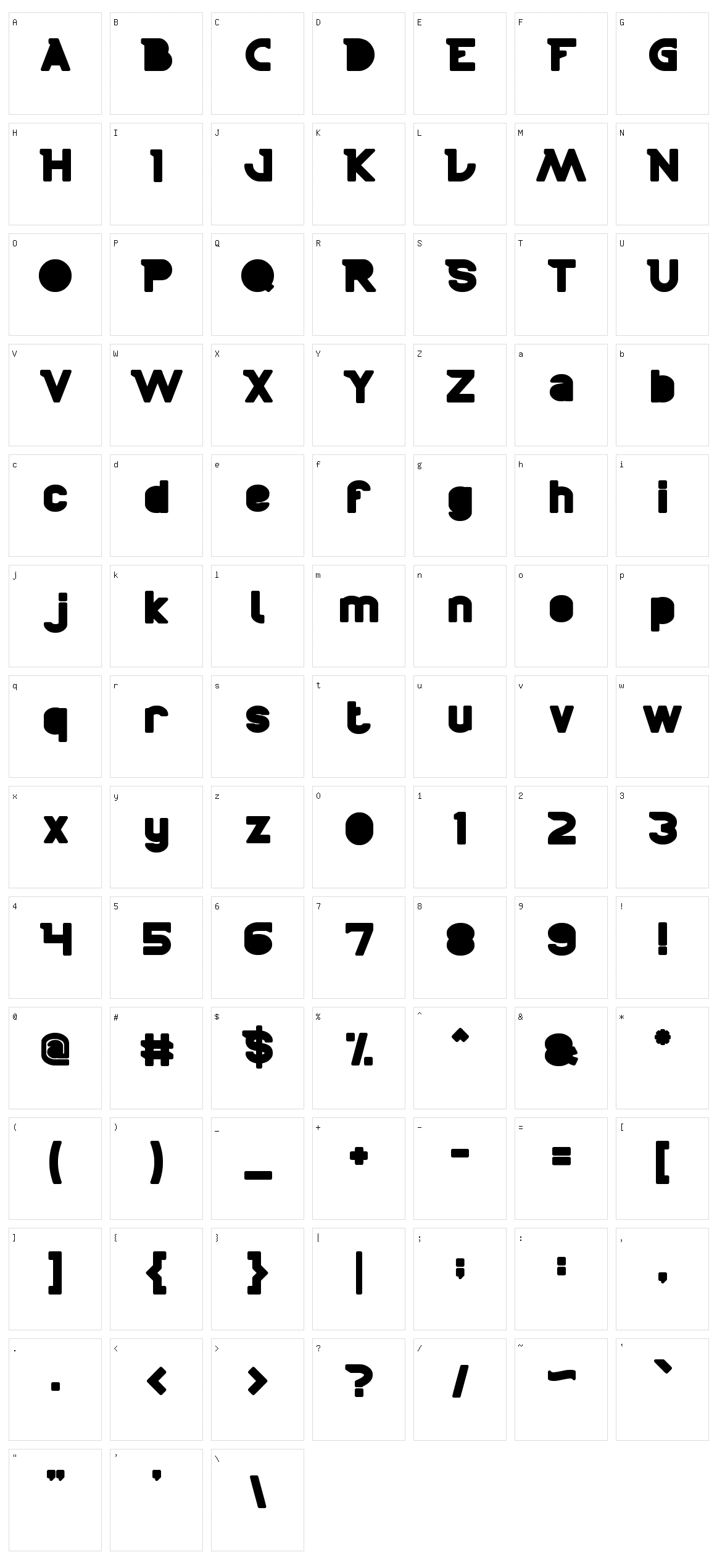 Boarder Character Set
