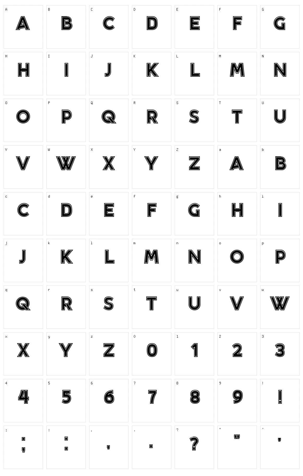 Boca Character Set