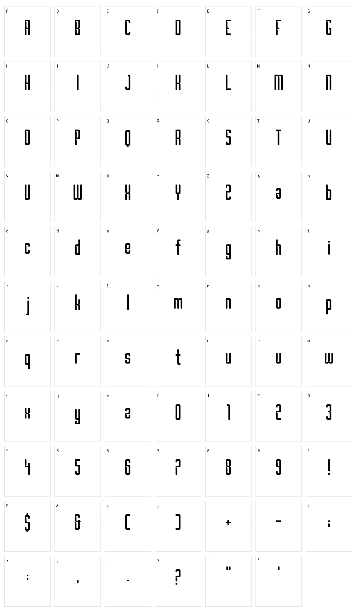 Borg Character Set