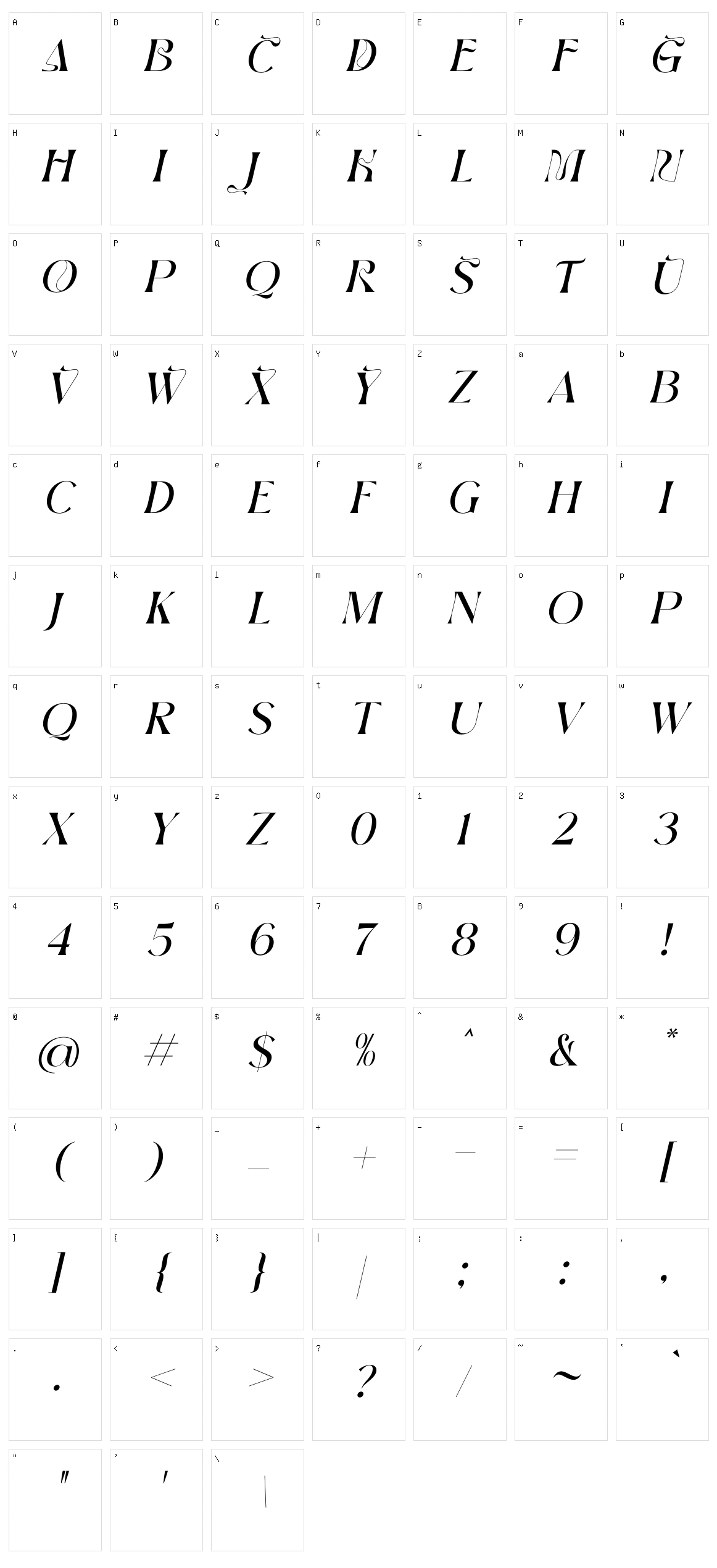 Brown Volky Character Set