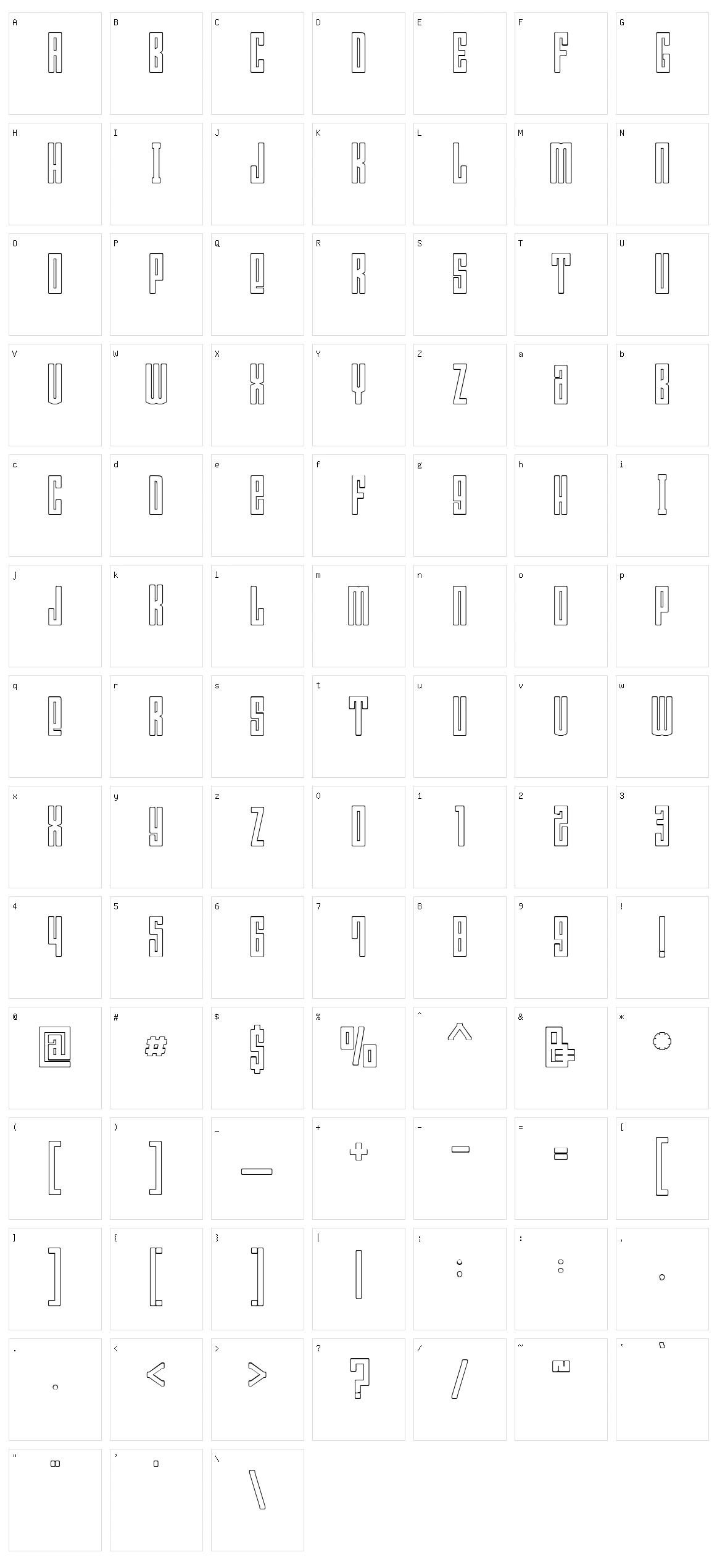Bumpers Character Set