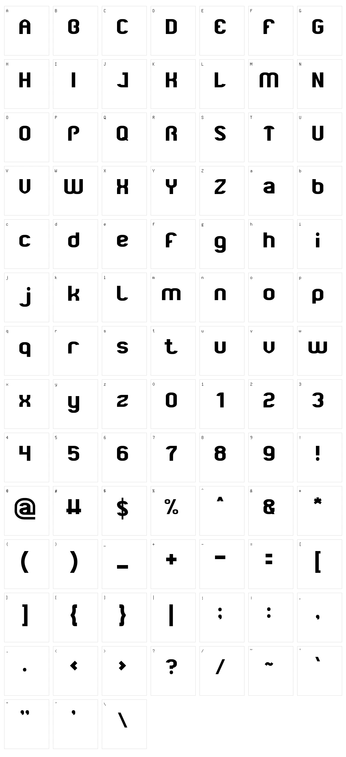 Business Character Set