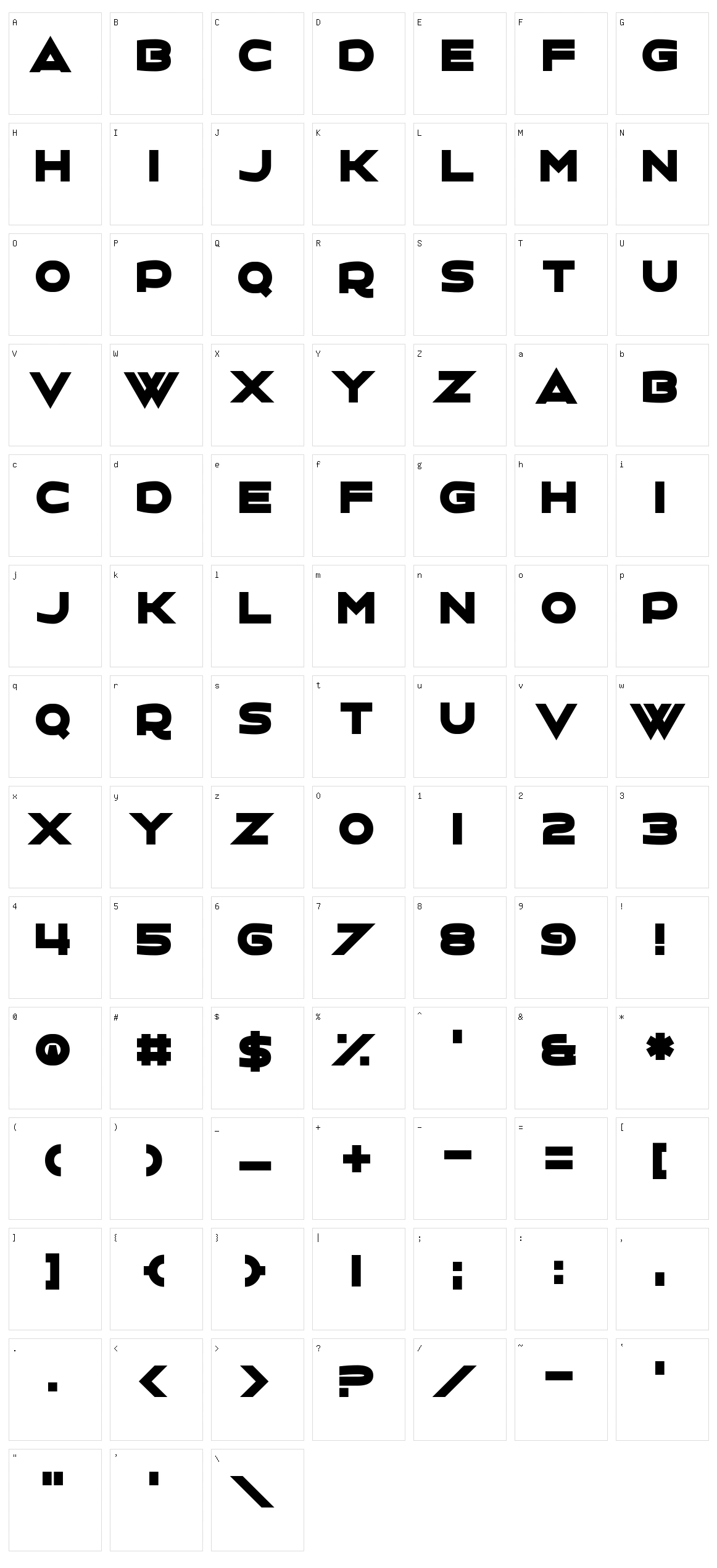 Charlestoning Character Set
