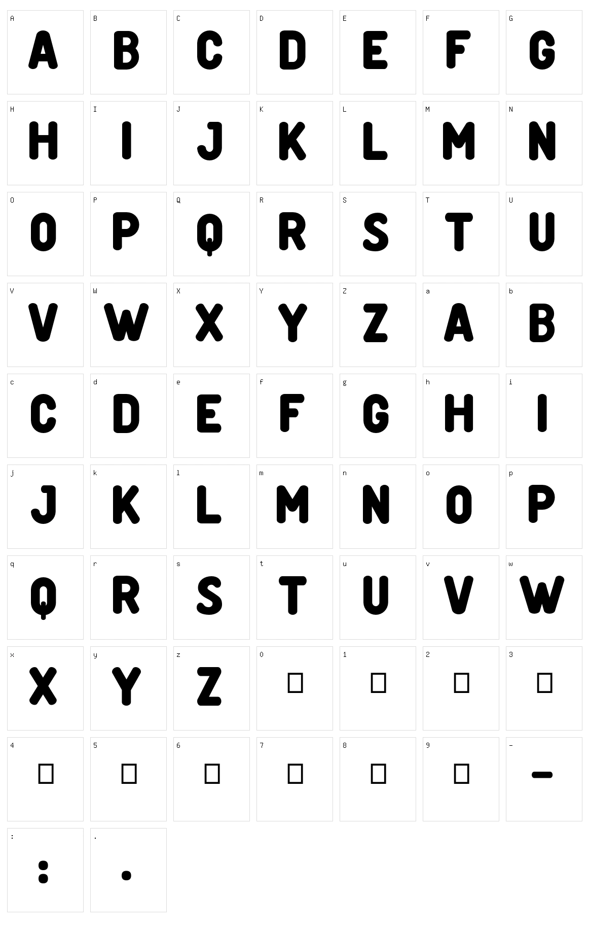 Creditverse Character Set