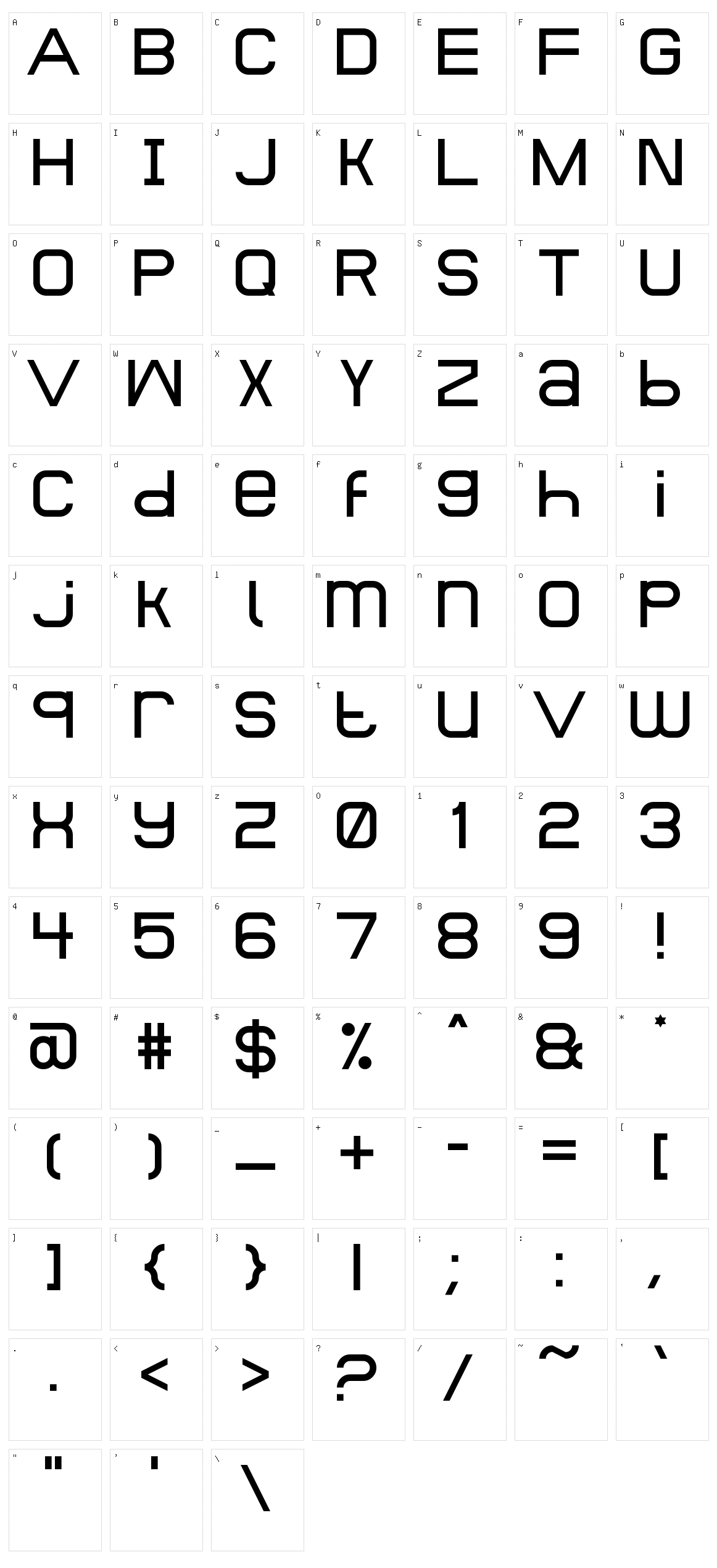Cremlin Jakino Character Set