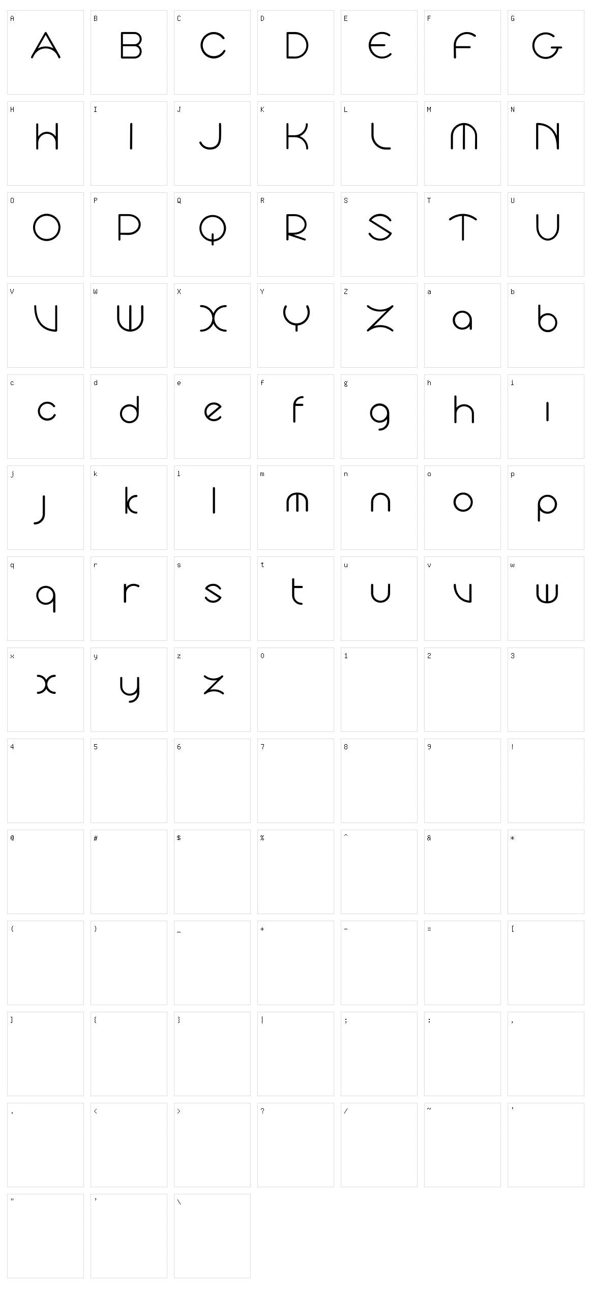 Cyclo Character Set