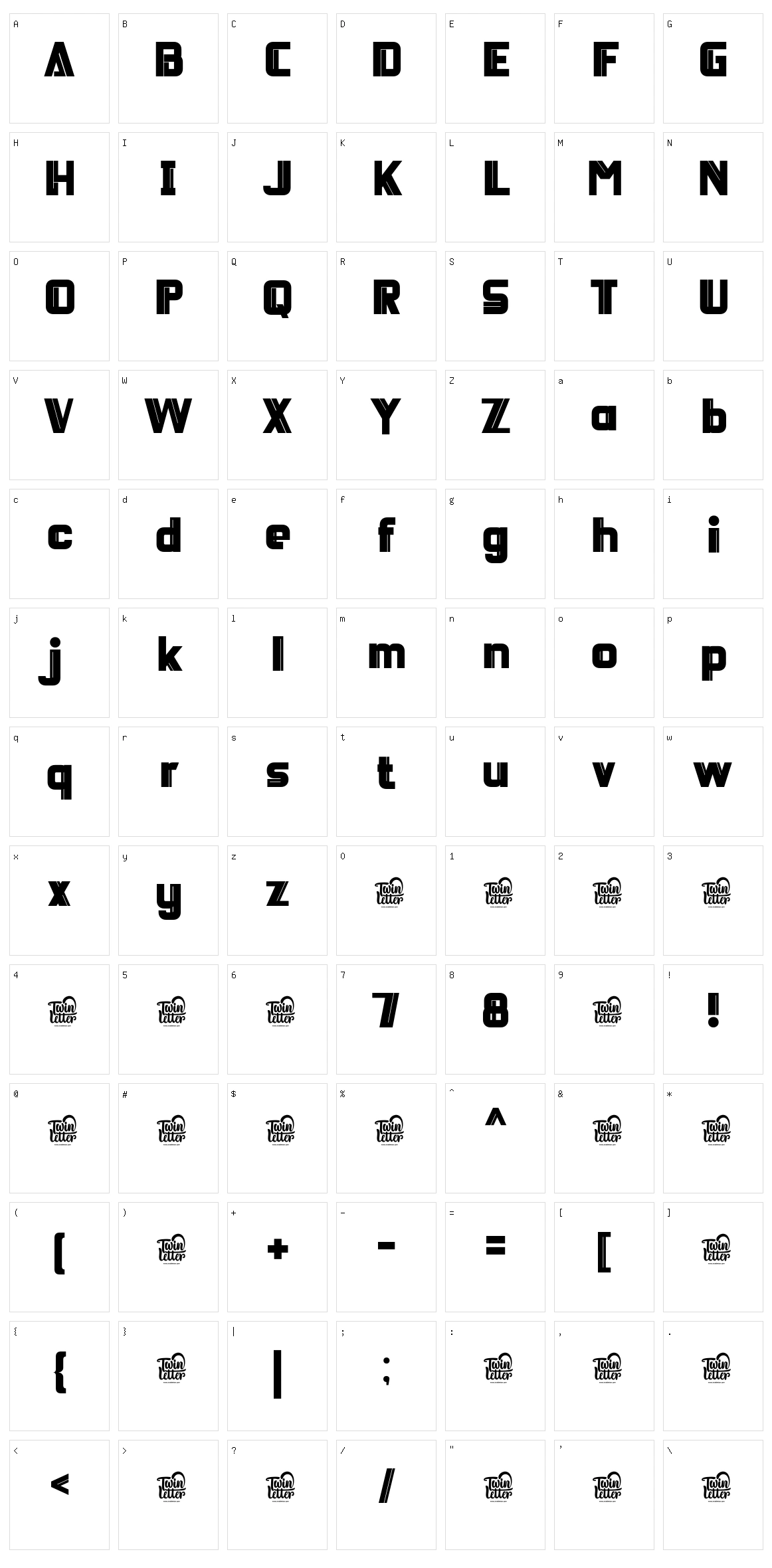 Deicho Character Set