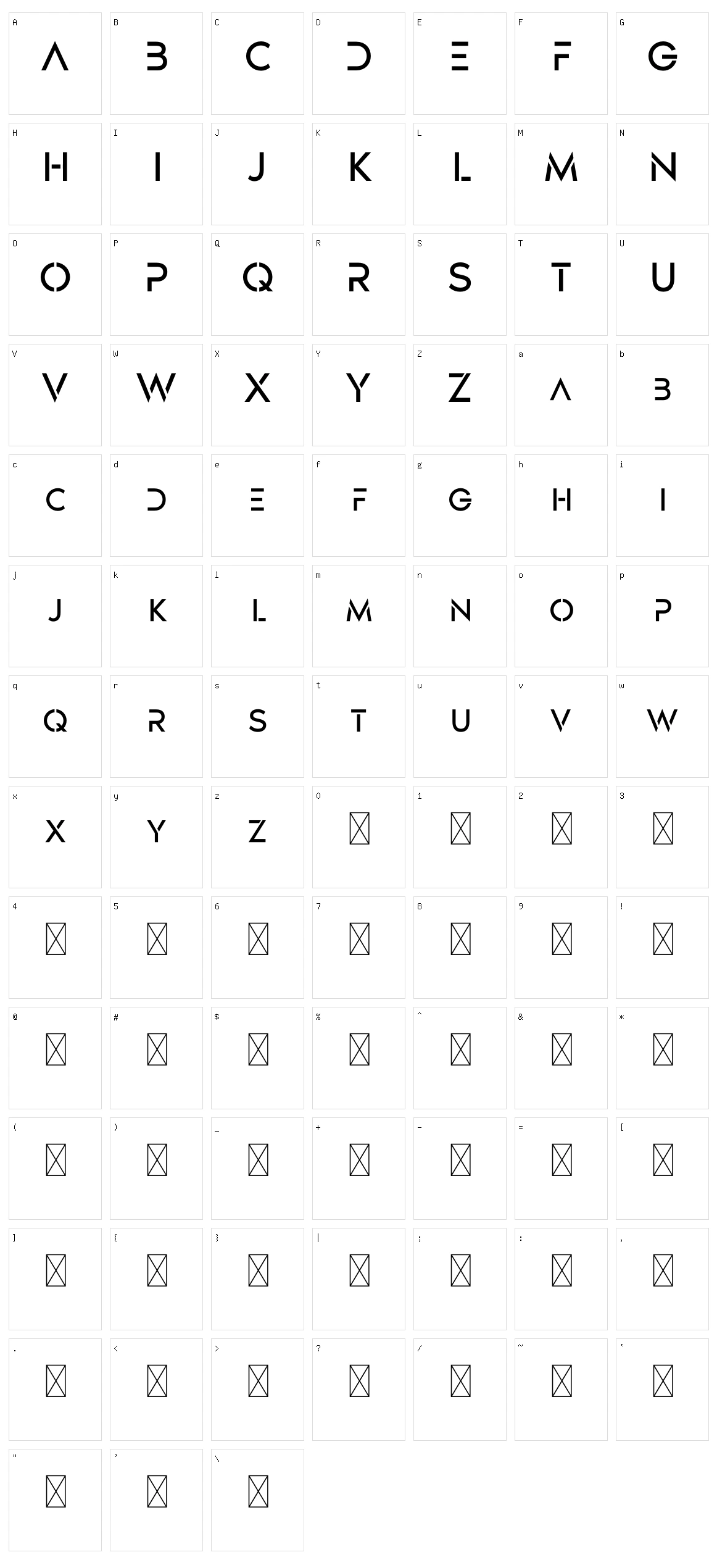 Designer Character Set