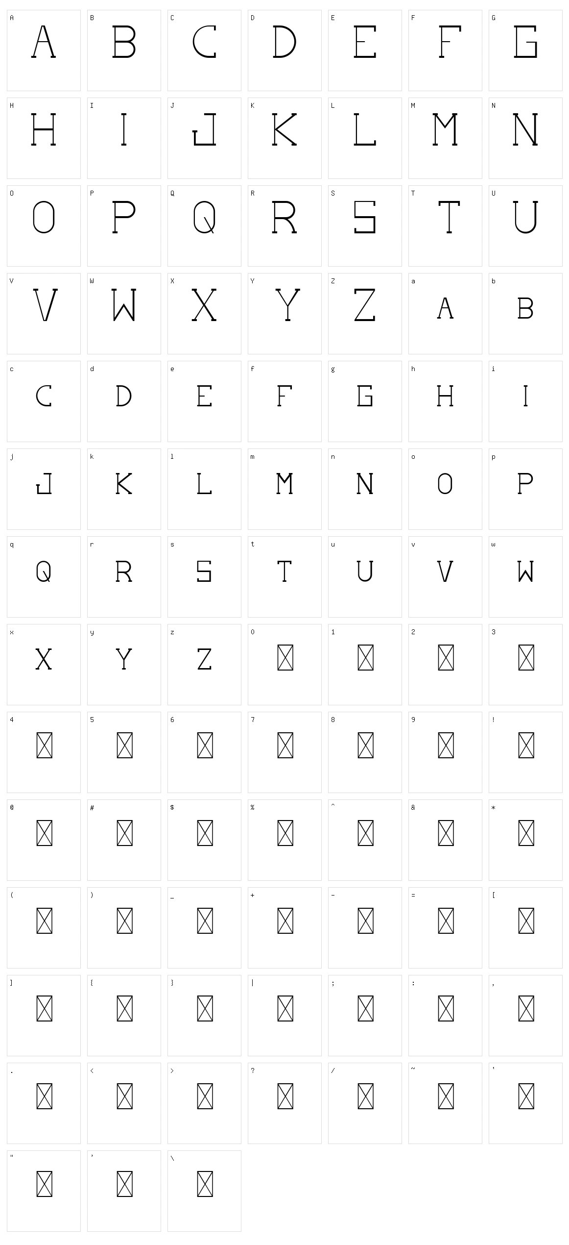 Dreamy Loly Sans Serif Character Set