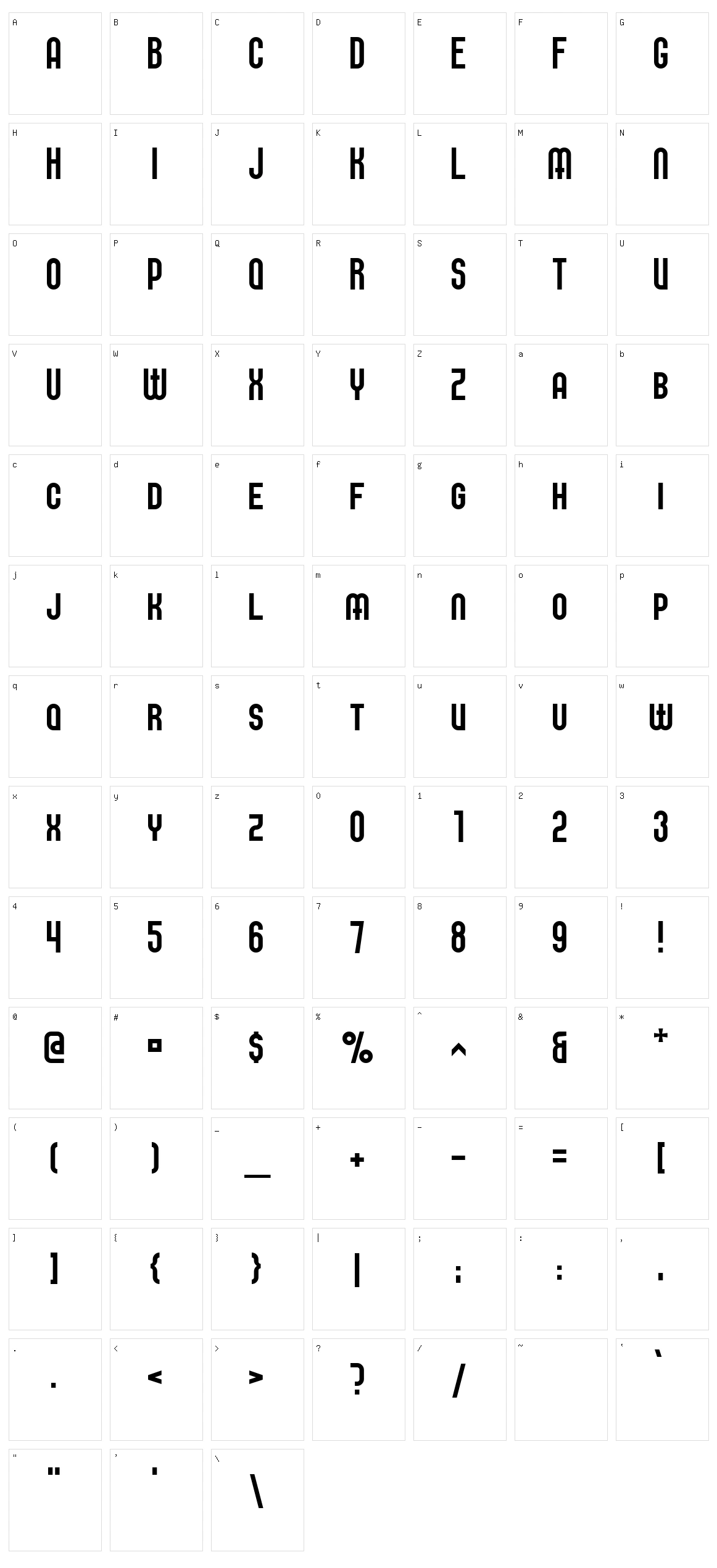 Elbaris Character Set