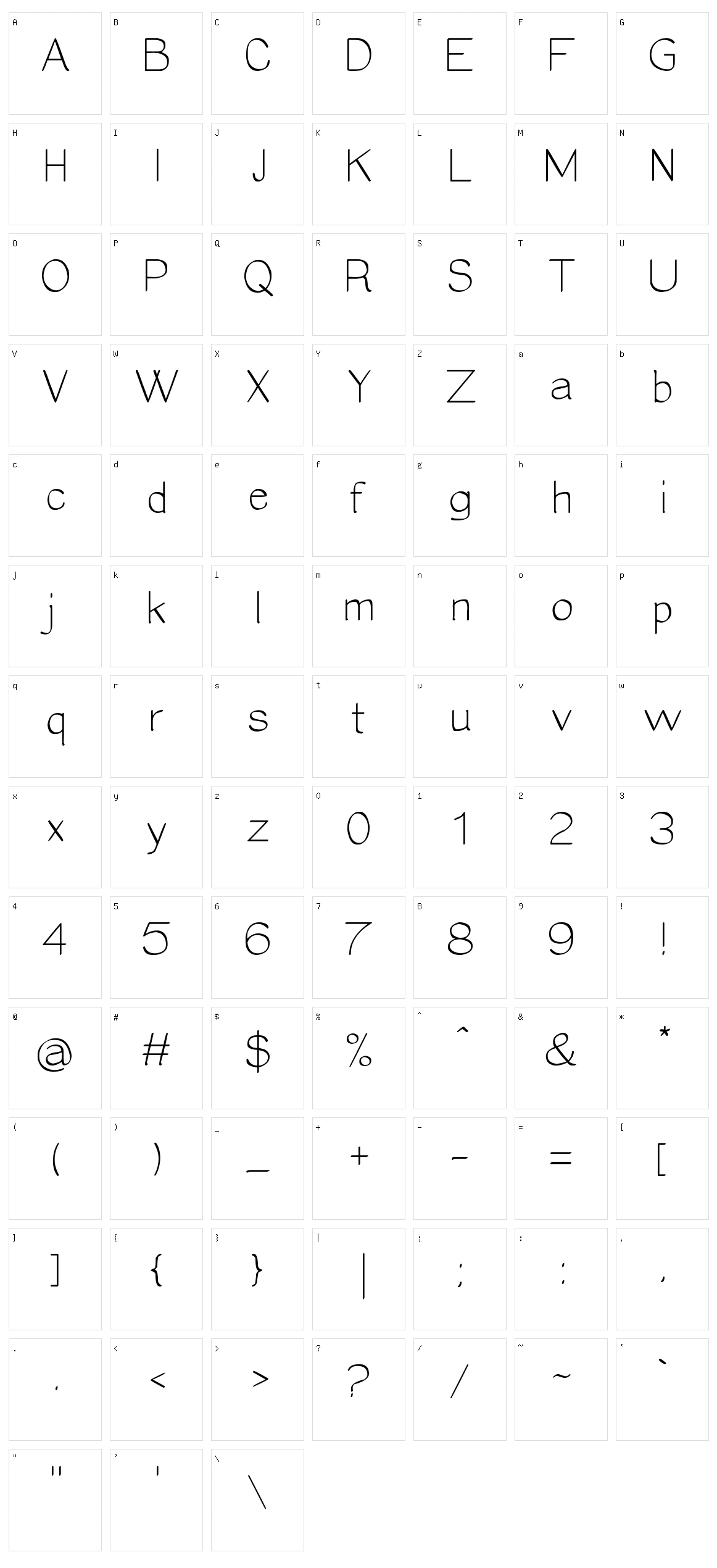 Epifan?a Character Set
