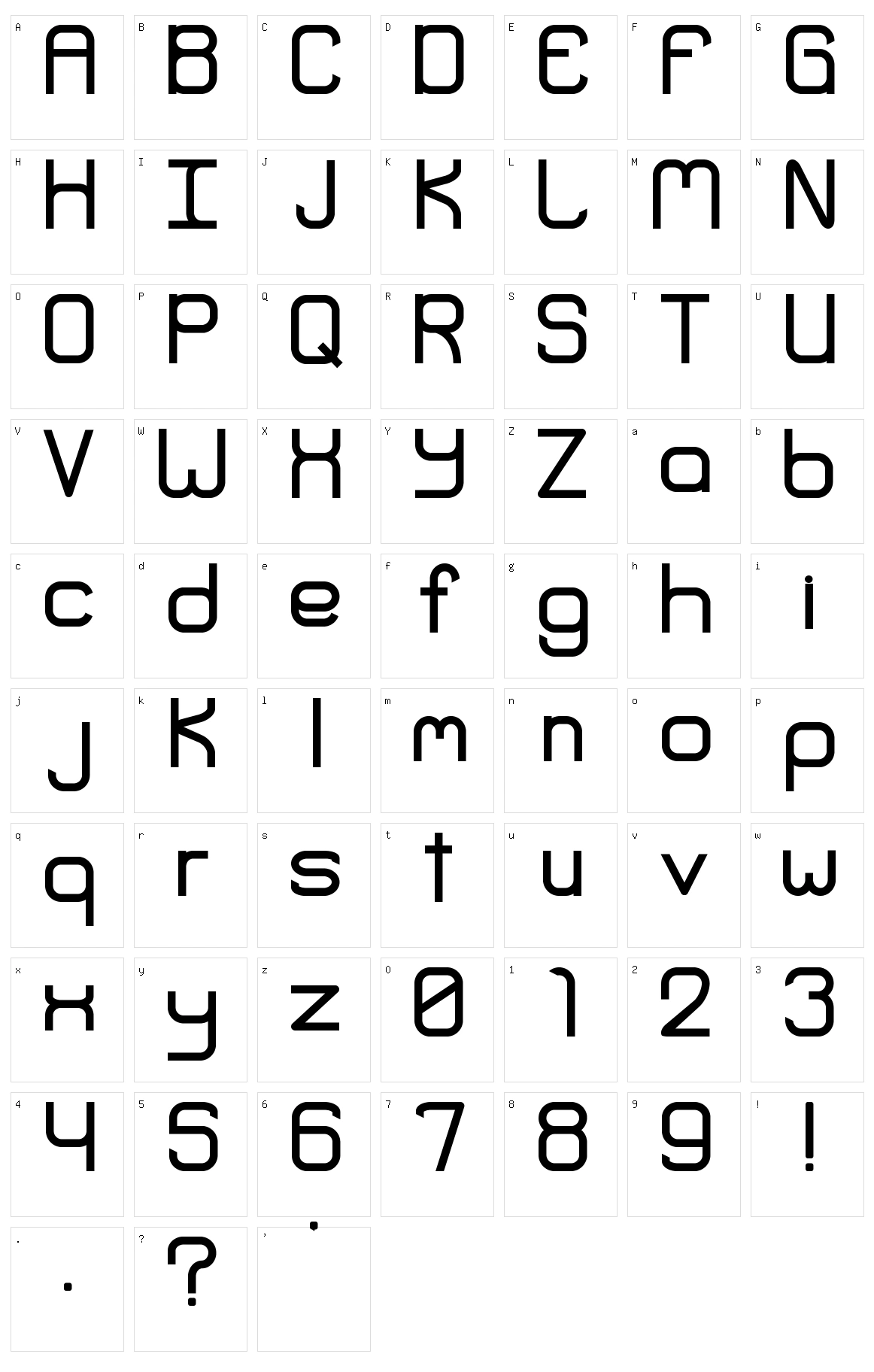 Extremis Character Set